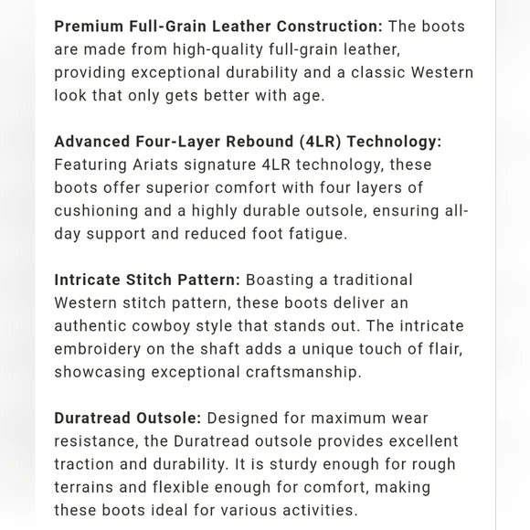 Ariat Men's Legend Western Performance Boots - Square Sz. 11.5  Custom Branded - Picture 14 of 15